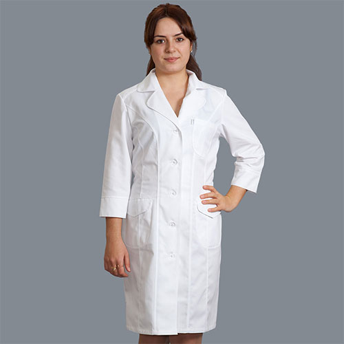 Стильный женский медицинский халат - купить в Спб в интернет-магазине